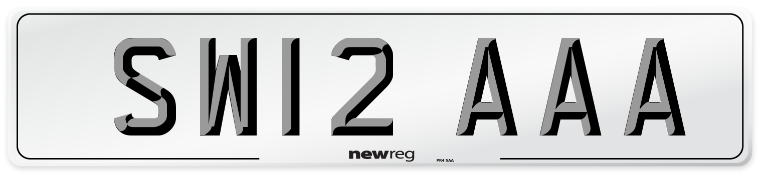 SW12 AAA Number Plate from New Reg